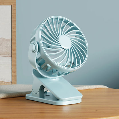 Portable Rechargeable Clip Fan 720° Rotatable Hanging Fan with Night Light Air Cooler for Outdoor Camping Ventilador